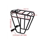 Bicycle Front Rack  Luggage Touring Carrier Rack  Steel Cargo Luggage Load 25kg