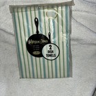 2 New Old Stock Vintage Morgan Jones Cotton Kitchen Dish Towels Blue   Green