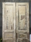 Antique French Double Doors  43 5x93  European Doors  Raised Panel Doors A383