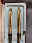 Vintage Chanel No 5 Arpege 14k Gold Filigree Ballpoint Pen Set In Original Box
