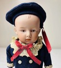 10 5    German Gebruder Heubach Bisque Shoulder Head Doll With Intaglio Eyes