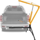 1000 Lbs Hydraulic Pickup Truck Crane Hitch Mounted Crane 360   Swivel Hoist Lift
