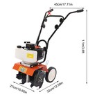 2 Stroke 43cc Mini Tiller Gas Powered Rototiller Garden Farm Cultivator Tiller