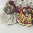 Vintage Lot Of 12 Original Fur Toy Company Mice Figurines W Germany Little Mouse