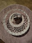 Vintage Princess House Lead Crystal Table Lighter And Ashtray Set