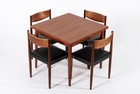 Mid Century Danish Teak Dining Table   Chair Set By Poul Volther For Frem Rojle