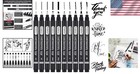 10-piece Calligraphy Pen Set  Waterproof Ink For Elegant Hand Lettering