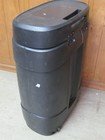 Storage Trunk Black Rolling Travel Shipping Container
