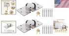 Keyed Alike Security Padlocks     Solid Steel  Chrome Plated For Maximum Safety