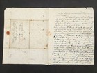 1843 Antique Stampless Cover Letter Broome Ny Wm G Shuart Newburgh Cattle Drive