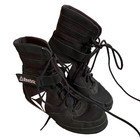 Reebok Boxing Boots Mens Size 8 5 Shoes Black Nubuck High Top Mma Strap Shoes