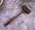 Premium Wooden Gavel   Block Perfect For Judge  Lawyer  Auction Court  Compan   