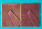 Lot Of 2 Vintage Goldtone Filagree Antiqued Metal Picture Frames 8 x10 W glass