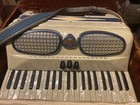 Vintage Accordiana By Excelsior  Blue Ivory 306 Piano Accordion Lm 41 120 W case