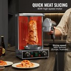 Electric Kebab Slicer Cutter 80w Meat Gyro Knife Doner Shawarma W 2 Blades