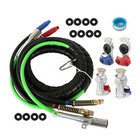 3 In 1 12ft Abs   Air Line Hose Wrap 7 Way Electrical Cable Semi Truck Trailer