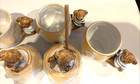 Vintage Takahashi Ceramic Teddy Bears - Set Of 4 Cups  Tea Pot   Honey Pot