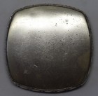 Exquisite Sterling Silver And Brass Guilloche Enamel  la Mode  Vanity Box