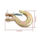 4 Pack 5 16  G70 Chain Hook Clevis Slip Hook With Safety Latch 14000lbs Capacity
