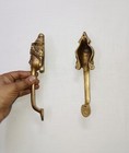 Gautam Buddha Face Design Door Grab Pull Brass Siddhartha Door Handle Pair Dm255