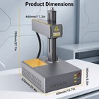 Portable Jpt Mopa Auto Focus Fiber Laser Marking Machine Color Marker Engraving
