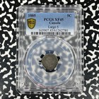 1885 Canada 5 Cents Pcgs Xf45 Lot g1188 Silver  Large  5 