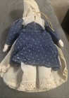 7    Porcelain China Head Doll Cloth Body Porcelain Hands   Feet Vintage
