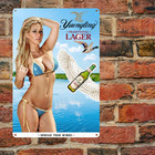 Yuengling Beer Tin Metal Sign Man Cave Bar Pub Sexy Girl Beer Sign