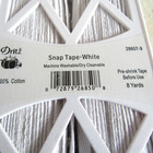 Dritz Snap Tape White 8 Yards 3 4 w 100  Cotton Sealed