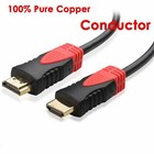 3ft Hdmi Cable Cord High Speed 1080p 3d Dvd Ps4 Xbox Hd Tv Lcd Gold Plated Red