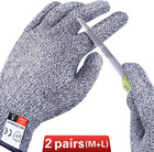 4 Pcs  m l  Cut Resistant Gloves Level 5 Protection For Kitchen  Upgrade Safety 