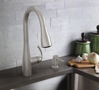 Moen Essie Stainless Pulldown Sprayer Kitchen Sink Faucet Set W  Soap Dispenser