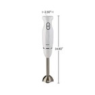 Ovente Immersion Electric Hand Blender With Stainless Steel Blades White Hs560w