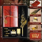 Quill Pen And Ink Set Antique Calligraphy Pen Set With Feather Pen leather No   