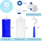 Bates- 2 Inch Foam Paint Roller Kit  10 Pcs  Small 1x Blue 