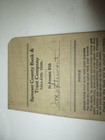 1922 Sumner County Bank   Trust Co  Gallatin  Tenn Savings Book