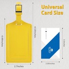 Travelambo 2 Pack Luggage Tags Suitcase Airplane Tsa Approved Faux Yellow Set