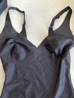 Skims Body Core Sculpt Plunge Thong Bodysuit In Onyx  Size Medium