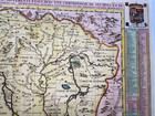 Hungary 1719 Henri Chatelain Large Antique Map 18th Century