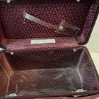 Vtg  Hartmann Oxblood Burgundy Suede Train Case With Strap And Keys