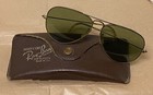 Vintage Bausch   Lomb Ray-ban Aviator Sunglasses W case U s  Pat  Off -as Is