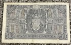 1940 50 Pesetas Spain Vf