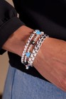 Alex   Ani Bracelet Magic 8 Eight Ball Stretch beaded Nwt Mattel Retro Toy game