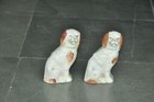 2 Pc Vintage Ceramic Fine Quality Handcrafted Dog Figurine   Japan 