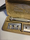 Gillette 1918 Us Army Wwi Military Khaki De Safety Razor Set 