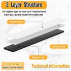 Magnetic Strip Tape 15ft Flexible Roll Adhesive Backed Magnet Strong Sticky 1 2 
