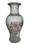 Large Vintage Chinese Famille Rose Vase