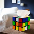 Plastic Magic Cube Tissue Box Cover  Holder For Square Tissue Boxes With Magneti