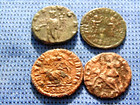 Lot Of 4-  Quality Ancient Roman Coins-rulers And Events - 15-16 Mm -  R67