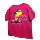 Vintage Tweety Bird Graphic T Shirt I m Not Stressed Out Yet Pink L Looney Tunes